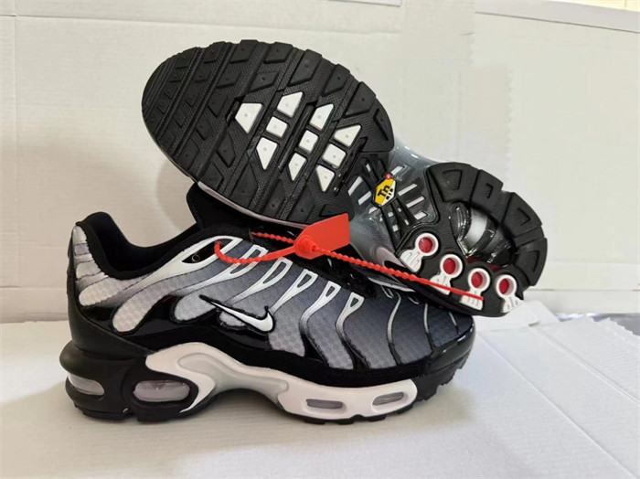 Men's Hot sale Running weapon Air Max TN White/Black Shoes 035
